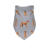 Irish Terrier Simple Valentines Day Dog,Bib Scarf Triangle Hood Adjustable Pet Scarf Washable Hood Suitable for Small, Medium and Large Dogs and Cats