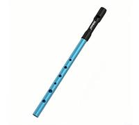 Irish Tin Penny Whistle Flute in C/D Key Traditional Craftsmanship with Exceptional Sound Performance (Blue D)