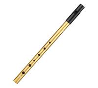 Irish Tin Whistle D, Whistles, Lightweight Premium 6-Hole Penny Slide Whistles for Wind Instrument Beginners Intermediate and Expert Band Performances(Gold)