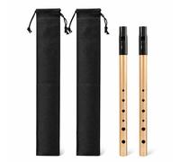 Irish Tin Whistle Key of D with Brass Body, Penny Whistle for Beginners and Traditional Folk Music, D Tin Whistle with Smooth Tone Control for Practice and Performance
