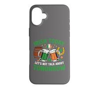 Irish Today Funny St Patricks Day Beer Humor Case for iPhone 16 Plus