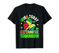 Irish Today Guyanese Tomorrow St. Patrick's Day Shamrocks T-Shirt