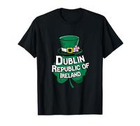 Irish Top Hat With A Shamrock Clover Dublin Ireland Travel T-Shirt