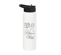 Irish Trad Music Session - Ceol & Craic Stainless Steel Insulated Water Bottle