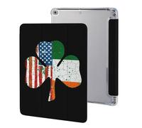 Irish U.S.A Flag Shamrock Stylish Tri-fold Tablet Case Compatible with IPAD 2017/2018/Air1/Air2 (9.7in) Anti-Scratch Covers with Pen Slot