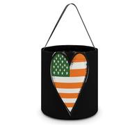 Irish U.S. Flag Heart Halloween Candy Bag Pumpkin Tricking Or Treating Tote Easter Eggs Bucket Best Party Gifts