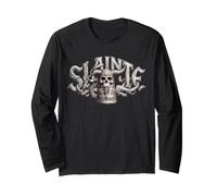 Irish Viking Slàinte Beer Mug with Skull and Horn Long Sleeve T-Shirt