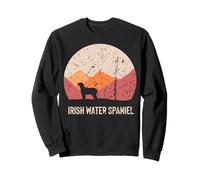 Irish Water Spaniel Mountain Adventure Design Art Print Sweatshirt