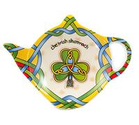 Irish Weave Shamrock Tea Bag Holder