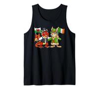 Irish Welsh Roots Ireland Wales Flag Irish Welsh Heritage Tank Top
