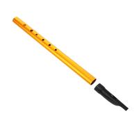 Irish Whistle for Beginners, 6-hole Key of C Vertical Flute | Recorder Mouthpiece, Brass and Aluminium Alloy Build, Cloth Bag Included, for School Bands and Folk Melodies