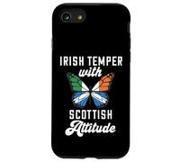 Irish With Scottish Attitude Scotland Flag Butterfly Ireland Case for iPhone SE (2020) / 7/8