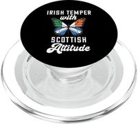 Irish With Scottish Attitude Scotland Flag Butterfly Ireland PopSockets PopGrip for MagSafe
