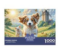 Irish Wolfhound 1000 Piece Jigsaw Adults Fun Challenging Creative Gifts Women And Man Beautiful Decoration Jigsaw 38x26cm/1000pcs