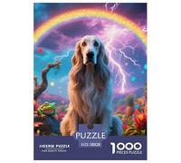 Irish Wolfhound 1000 Piece Puzzle Beautiful Decoration Puzzle Pet Dog Puzzles for Adults Gifts for Men38x26cm/1000pcs