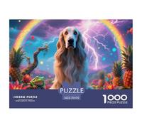 Irish Wolfhound 1000 Piece Puzzle Educational Games Pet Dog Challenging Puzzles Fun Present & Activity for Home70x50cm/1000pcs