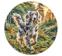 Irish Wolfhound 1000 Piece Round Puzzles for Kids And Adults Gift for Family Colorful for Impossible for Creative for Teenagers And Adults 1000pcs (67.5x67.5cm)