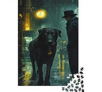 Irish Wolfhound 1000 Pieces Challenge Jigsaw Puzzle for Adults Police Dog Impossible Puzzle Educational Games Home Decoration Puzzle Multi Colour 1000pcs (75x50cm)