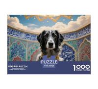 Irish Wolfhound 1000 Pieces for Adults Jigsaw Puzzles Beautiful Decoration Puzzle Pet Dog Puzzles for Adults Gifts for Men38x26cm/1000pcs