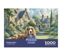 Irish Wolfhound 1000 Pieces Jigsaw Puzzles Engaging Family Games Jigsaw Puzzle Beautiful Decoration for Gifts 52x38cm/1000pcs
