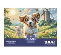 Irish Wolfhound 1000 Pieces Jigsaw Puzzles Engaging Home Decoration Jigsaw Puzzles Home Decoration for Gifts 70x50cm/1000pcs