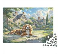 Irish Wolfhound Adult Jigsaws 1000 Pieces | Recycled Paper Cocker Spaniel by Cottage Impossible Puzzle & Home Decoration 70x50cm/1000pcs