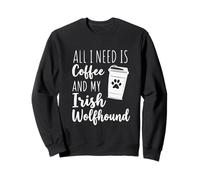 Irish Wolfhound & Coffee Dog Lover Sweatshirt