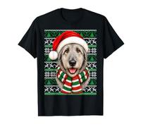 Irish Wolfhound Dog Christmas Santa Hat Ugly Sweaters Xmas Value Graphic T-Shirt