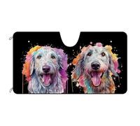 Irish Wolfhound Dog Couple Windscreen Cover Foldable Car Window Covers Block Uv Rays Front Windshield Sun Shade Universal For Truck Suv Summer S