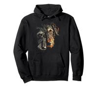Irish Wolfhound Dog Graphic Pet Illustration Irish Wolfhound Pullover Hoodie