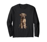 Irish Wolfhound Dog Illustration Long Sleeve T-Shirt