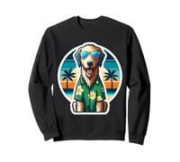 Irish Wolfhound Dog Owner Summer Vibes Vacation Tropical Sun Sweatshirt