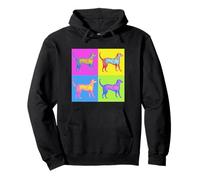 Irish Wolfhound Dog Pop Art Victorian Style Pullover Hoodie