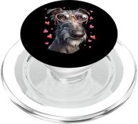 Irish Wolfhound Dog Valentine's Day Heart Sunglasses PopSockets PopGrip for MagSafe