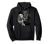 Irish Wolfhound Dogs Smoking Cigarette Grunge Pullover Hoodie