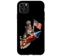 Irish Wolfhound Fourth of July 4th American Flag Fireworks Case for iPhone 11 Pro Max