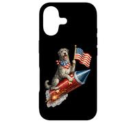 Irish Wolfhound Fourth of July 4th American Flag Fireworks Case for iPhone 17
