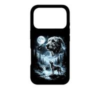 Irish Wolfhound Howling to the Moon Retro 90's Dog Case for iPhone 17 Pro