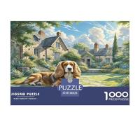 Irish Wolfhound Jigsaw Puzzles 1000 Piece for Adults Educational Games Puzzle for The Whole for Women Home Decoration 100% Recvcled Cardboard 38x26cm/1000pcs
