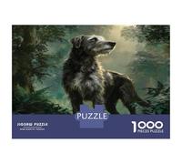 Irish Wolfhound Jigsaw Puzzles Great Gift for Adults 1000 Piece Family Challenging Toys Home Decors Cute Pet Dog Jigsaw Puzzle for Women Men Adult 70x50cm/1000pcs
