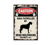 Irish Wolfhound Patrol Zone Canvas Poster Wall Art Decor Print Picture Paintings for Living Room Bedroom Decoration 20x30inch(50x75cm)