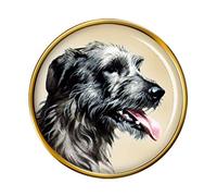 Irish Wolfhound Pin Badge