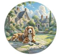Irish Wolfhound Puzzle 1000Pc Jigsaw Rotundity Jigsaws Adults Kids Puzzles Suitable for Home Decor Impossible Challenging Games Presents Adult Creative Geometric 1000pcs (67.5x67.5cm)