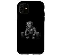 Irish Wolfhound Weightlifting Bodybuilder Workout Gym Dog Case for iPhone 11