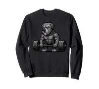 Irish Wolfhound Weightlifting Bodybuilder Workout Gym Dog Sweatshirt