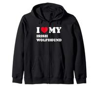 Irish Wolfhounds I Love My Irish Wolfhound Zip Hoodie