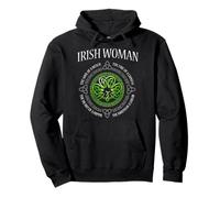 IRISH WOMAN The Soul of A Witch Shamrock St Patrick's Day Pullover Hoodie