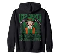 Irish Women The Soul of a Witch Celtic Pride St Patrick's Zip Hoodie