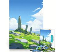 Irish Wonderful Landscape Jigsaws 1000 Pieces for Adults Decompress Game Bright Detail Playful Challenge Night Game (38x52cm)