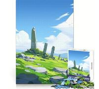 Irish Wonderful Landscape Jigsaws 1000 Pieces for Adults Decompress Game Bright Detail Playful Challenge Night Game (38x52cm)
